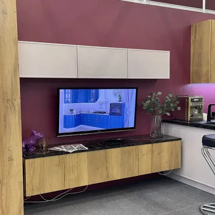 Кухня Пудра фрезия Дуб галифакс Woodlux